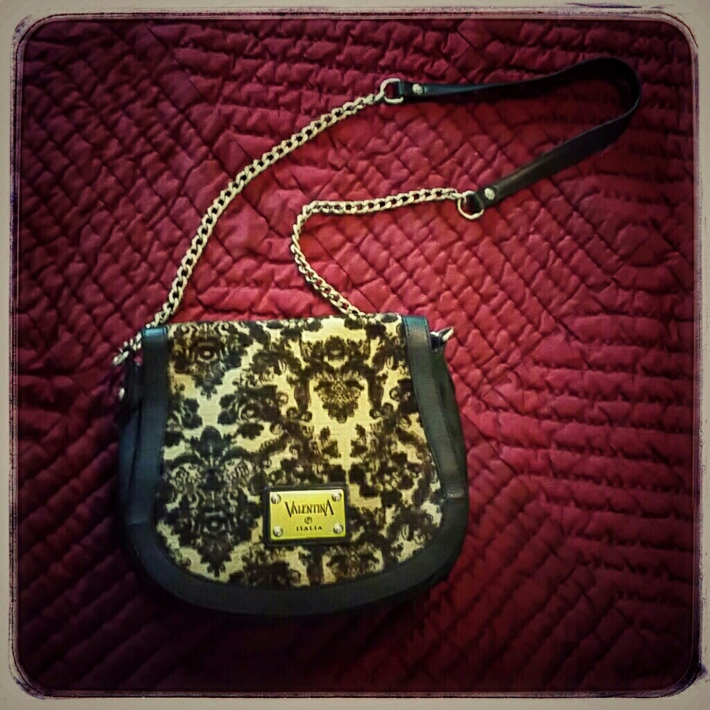 Valentina Leather & "Horsehair" Saddle Bag